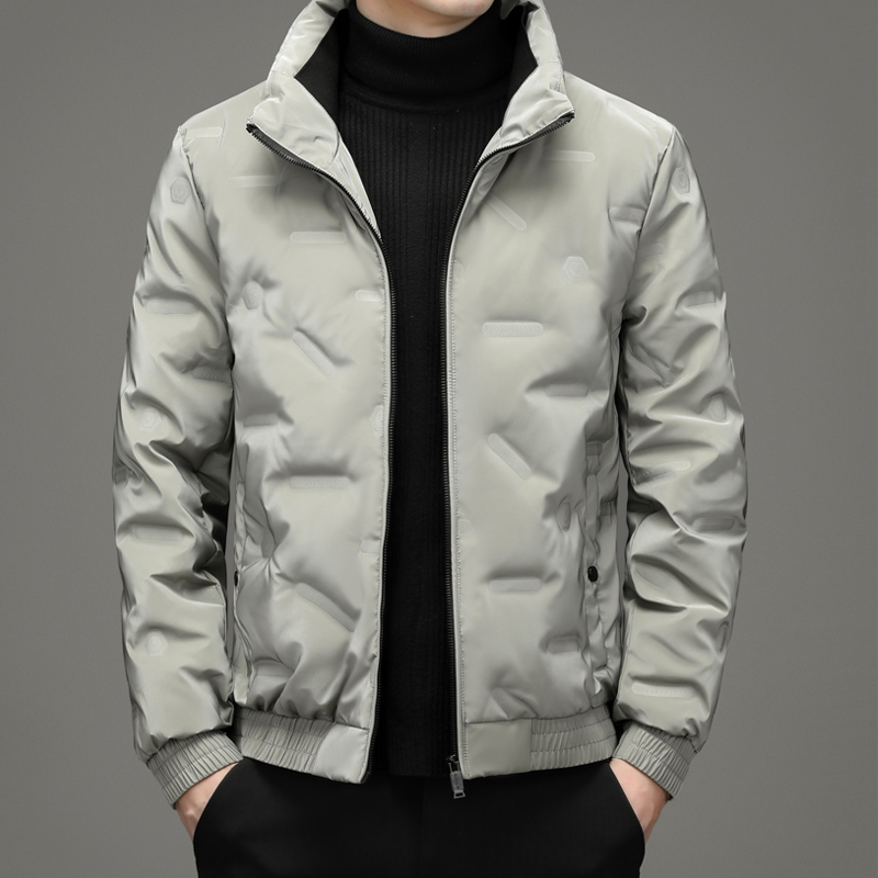 XUANREN阿玛尼羽绒服短款立领中青年冬季保暖休闲2023冬季款男装