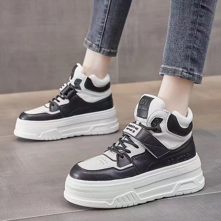 5121-C6-时尚百搭秋冬厚底真皮休闲鞋