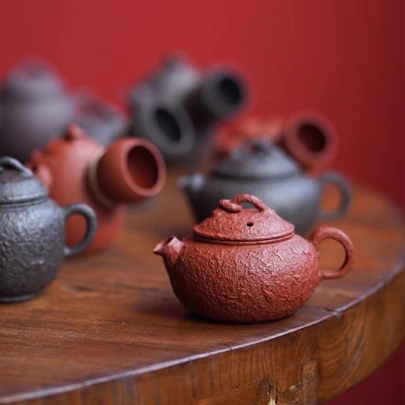 木云社小丑壶宜兴手作仿生茶器小炮嘴中式紫砂壶拙器古朴90-100cc