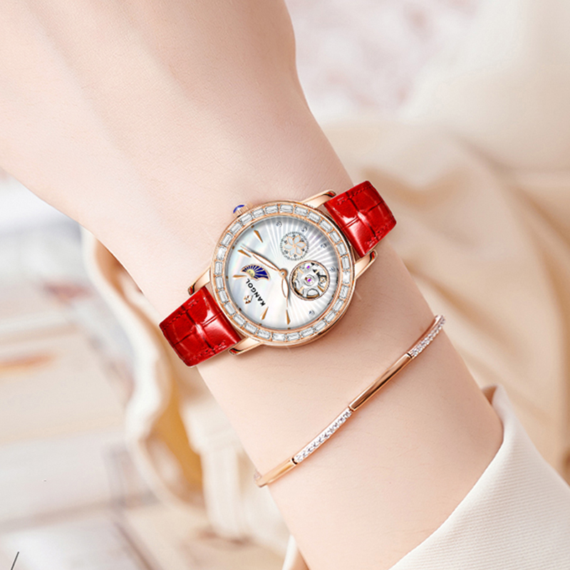 【中罟奢品】 KANGOL坎戈尔袋鼠时尚机械手表女士腕表潮流女表-k121