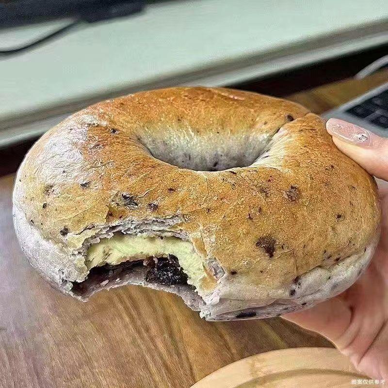 全麦夹心贝果奶酪味巧克力味海盐芝士味