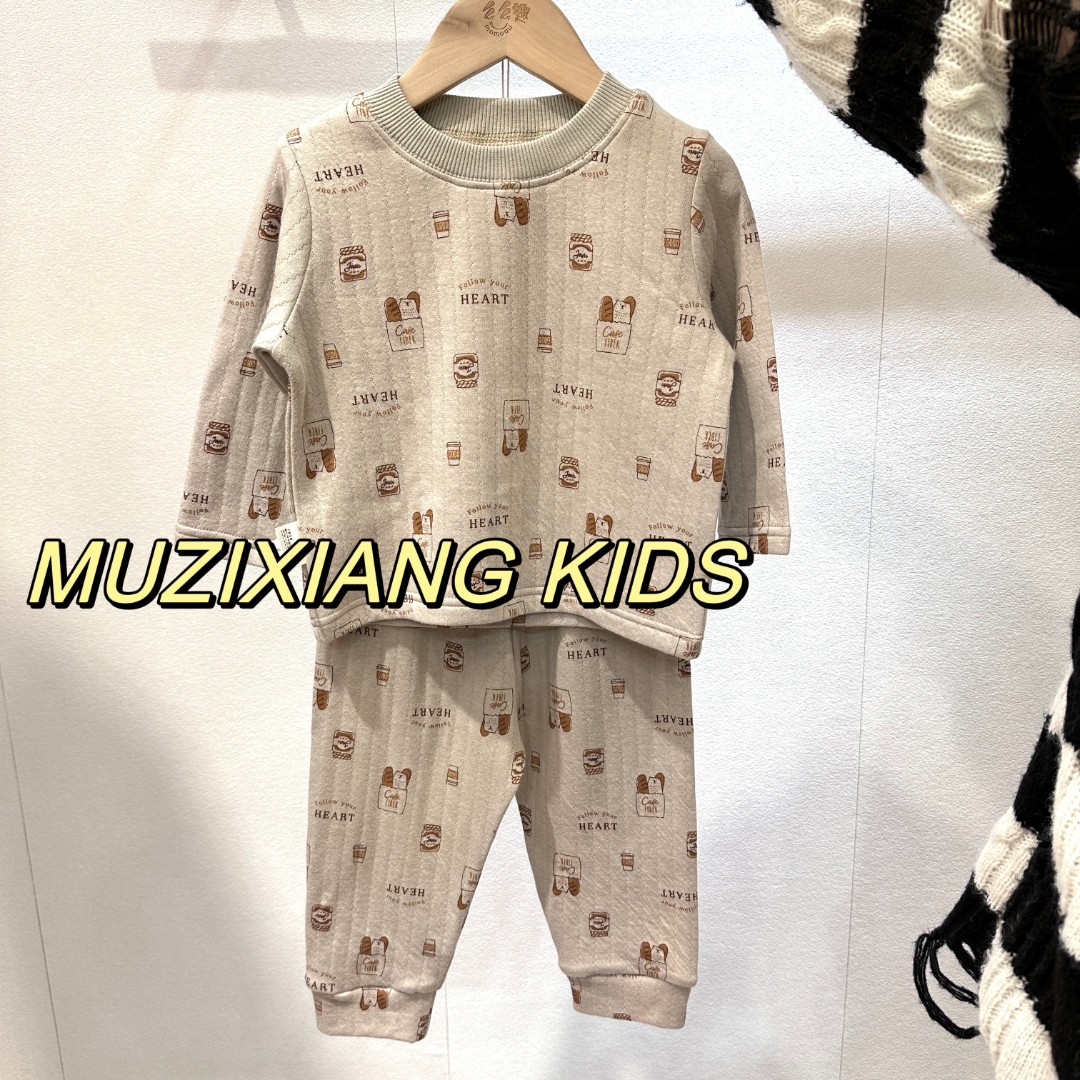 2022年新款木子橡1997卡其小熊予涵家限定太空棉家居服