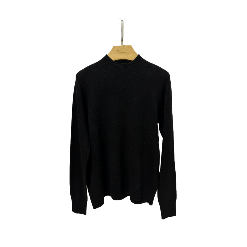 越月越XY601女士全羊毛休闲百搭圆领羊毛衫针织衫纯色时尚长袖