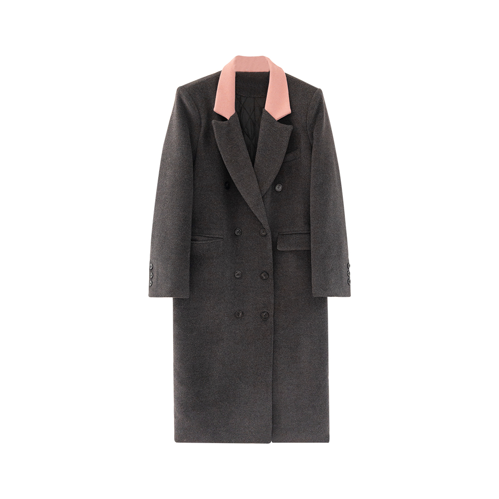 【韩剧女主】撞色毛呢外套女秋冬