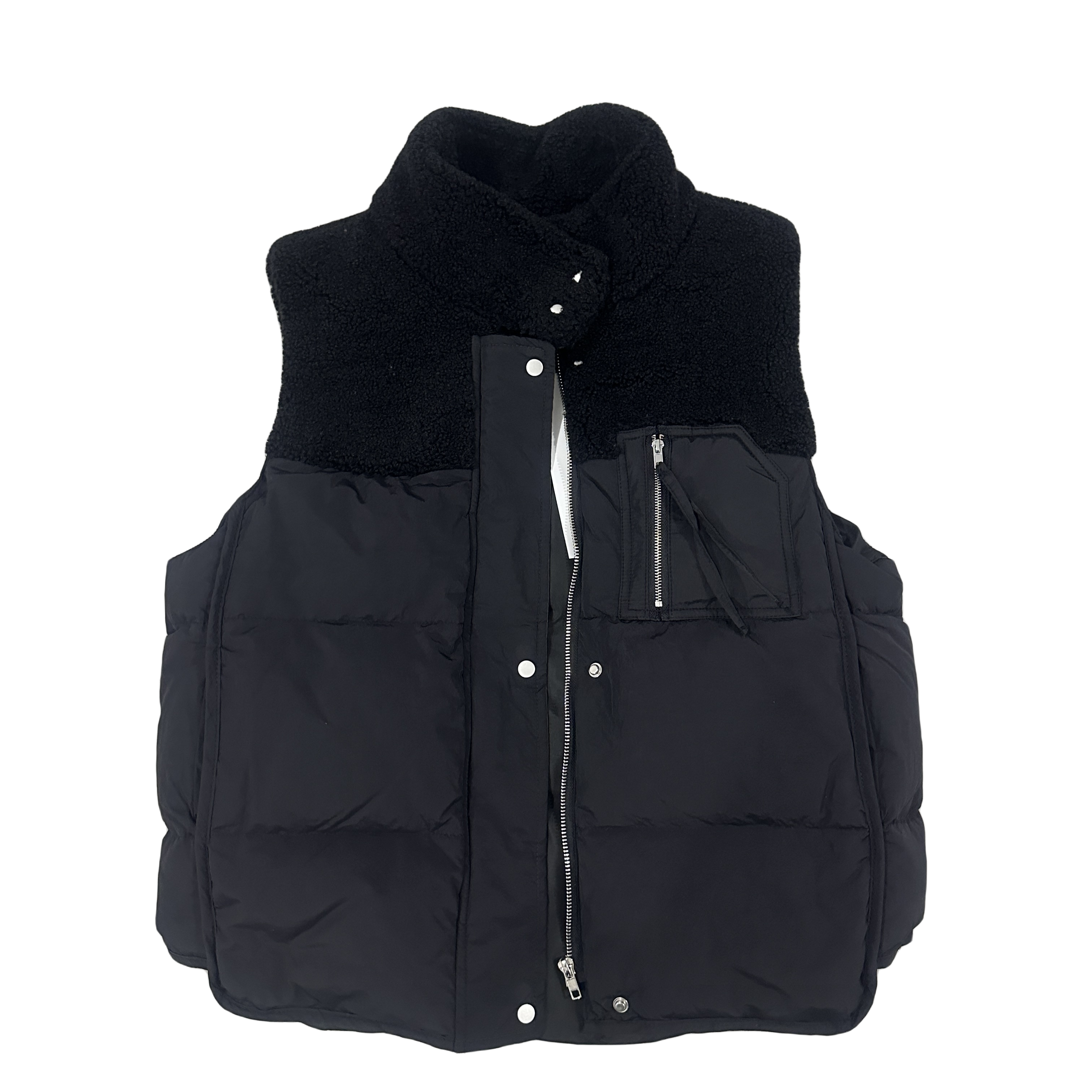 初心原创——抓绒保暖时尚休闲羽绒马甲