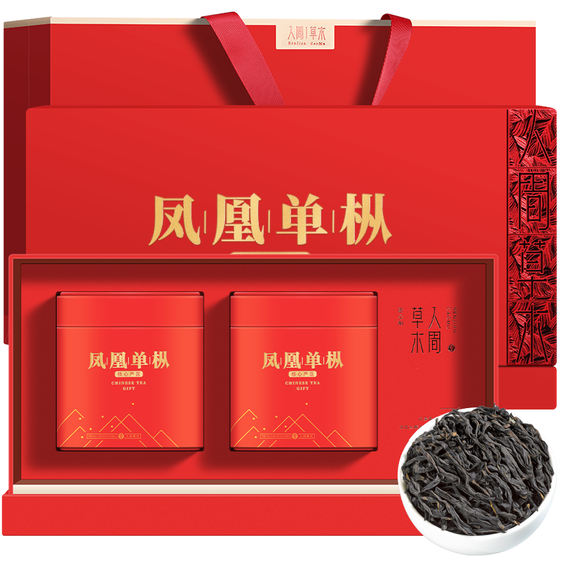 音朗 茶叶 凤凰单枞茶浓郁花香鸭屎香潮州年货送礼礼盒250g