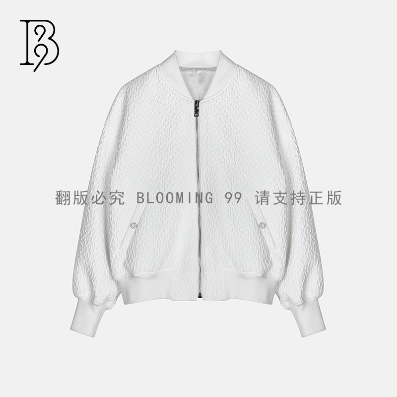 【B99官方旗舰店】女士秋季休闲时尚棒球领夹克短外套 WFSCA23111