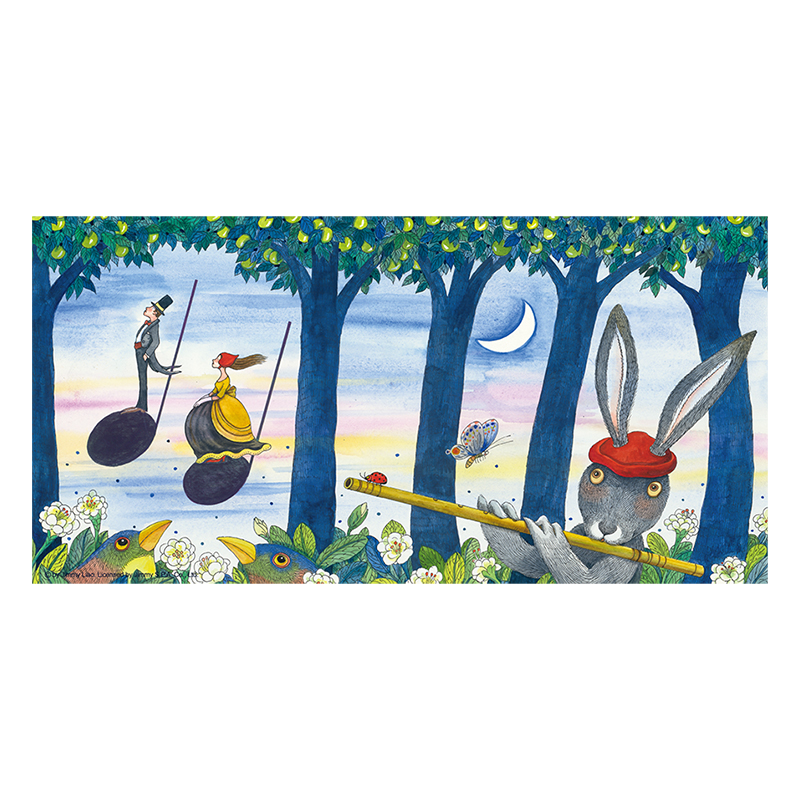 猫的天空之城森林唱游畿米联名拼图1000片治愈系减压益智装饰画