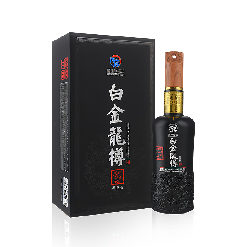 酒仙网贵州白金龙樽酒53度 500ml