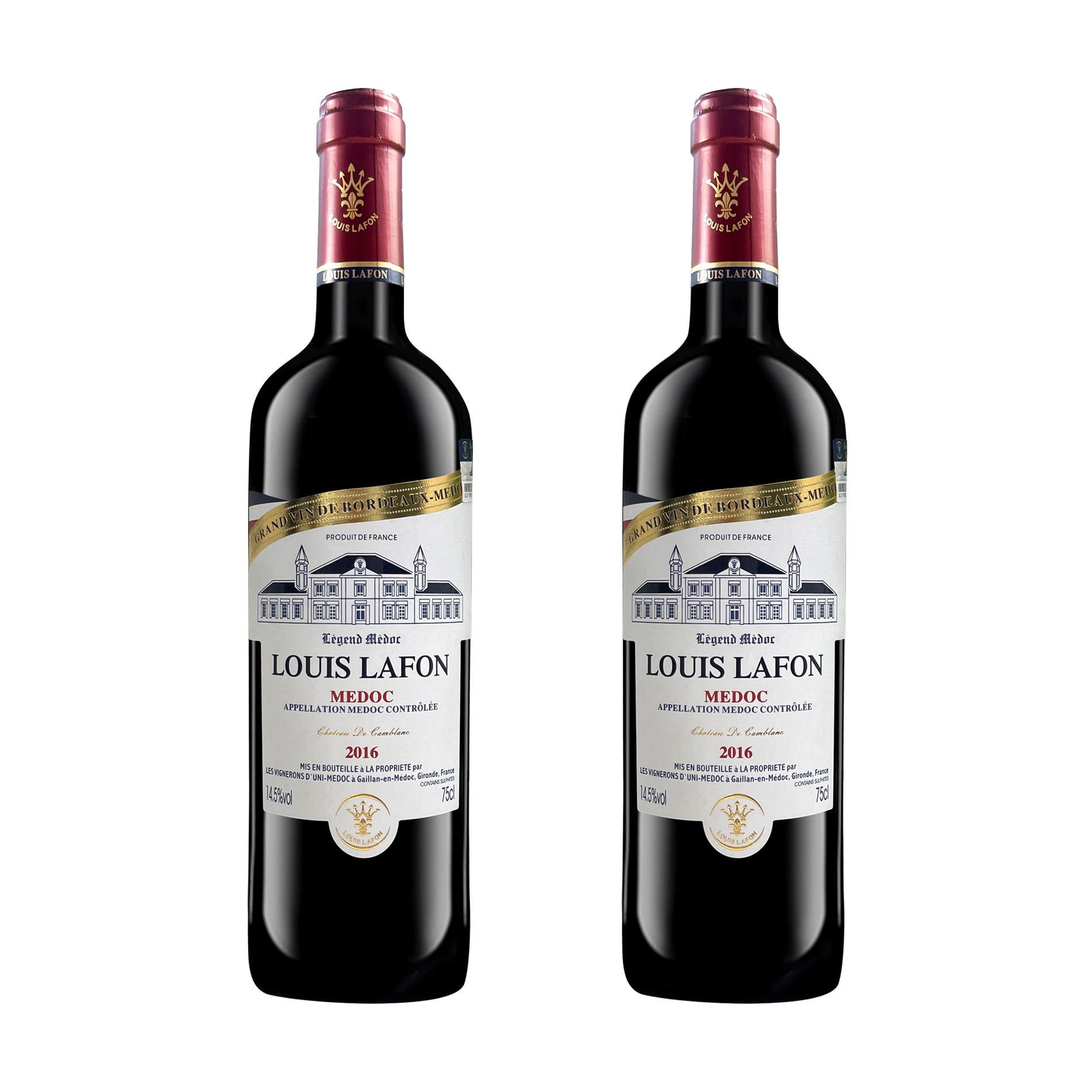 法国路易拉菲 LOUIS LAFON 传奇梅多克干红葡萄酒 原瓶进口 750ml