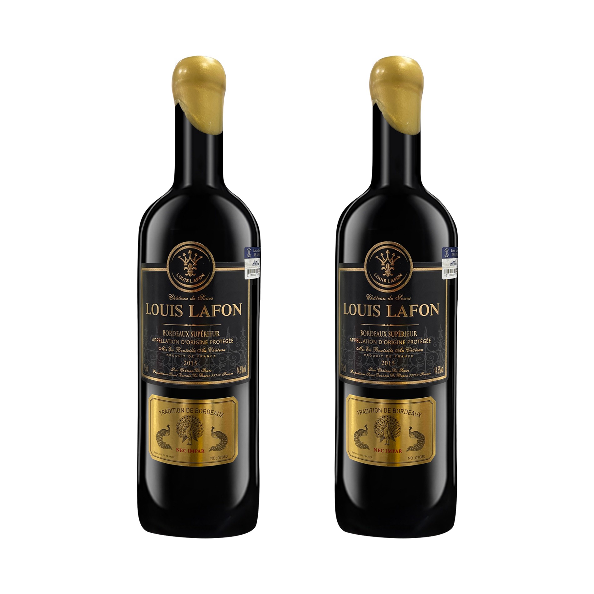 法国路易拉菲 LOUIS LAFON 孔雀堡超级波尔多干红 原瓶进口 750ml
