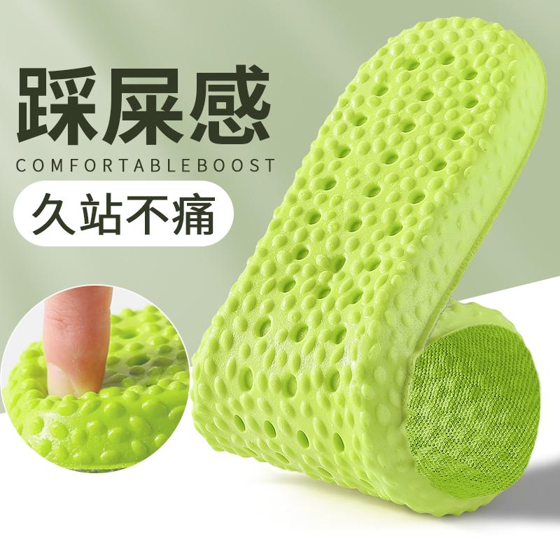 PU鞋垫超软防痛男女减震防臭吸汗久站不累透气舒适运动乳胶鞋垫