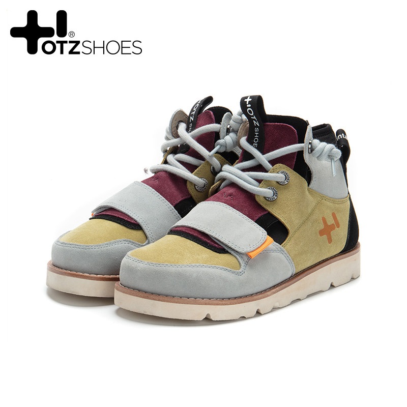 OTZShoes2021冬季新品复古高帮圆头鞋厚底丑鞋O21342804休闲系带