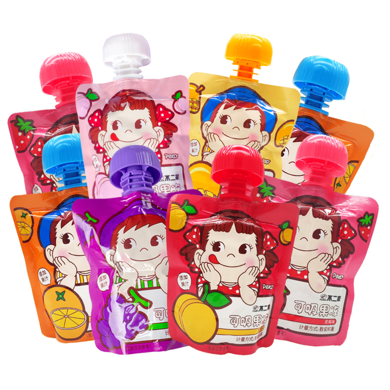 不二家吸吸果冻儿童节日礼物可吸幼儿园分享小孩休闲零食品