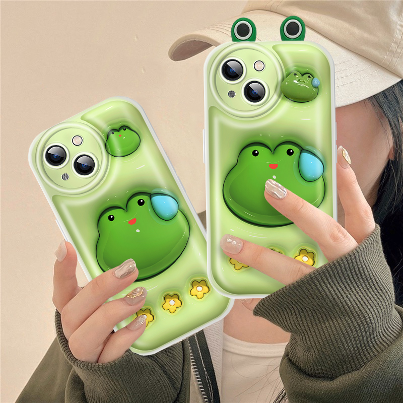 汗滴蛙蛙气垫款少女卡通防摔壳【苹果/华为/VIVO/荣耀/OPPO/小米】