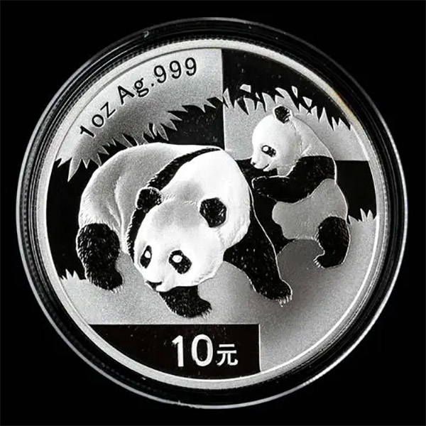 银行发行  2008年熊猫银币  1盎司  原盒原证