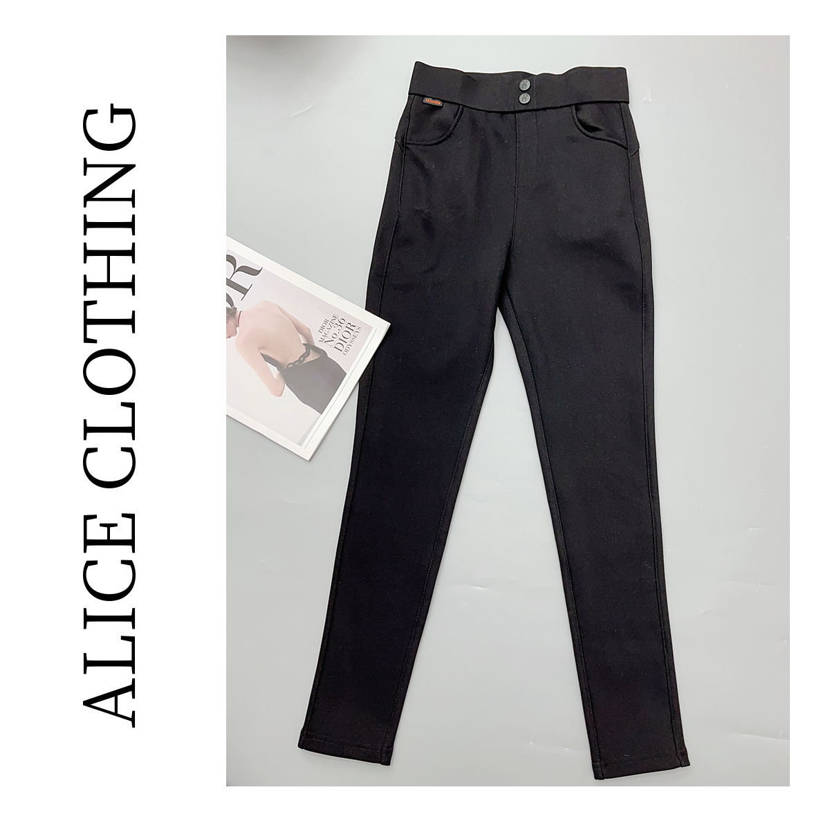 6【ALICE “职场腿精”休闲九分裤】弹力保暖 显瘦百搭 S620658K