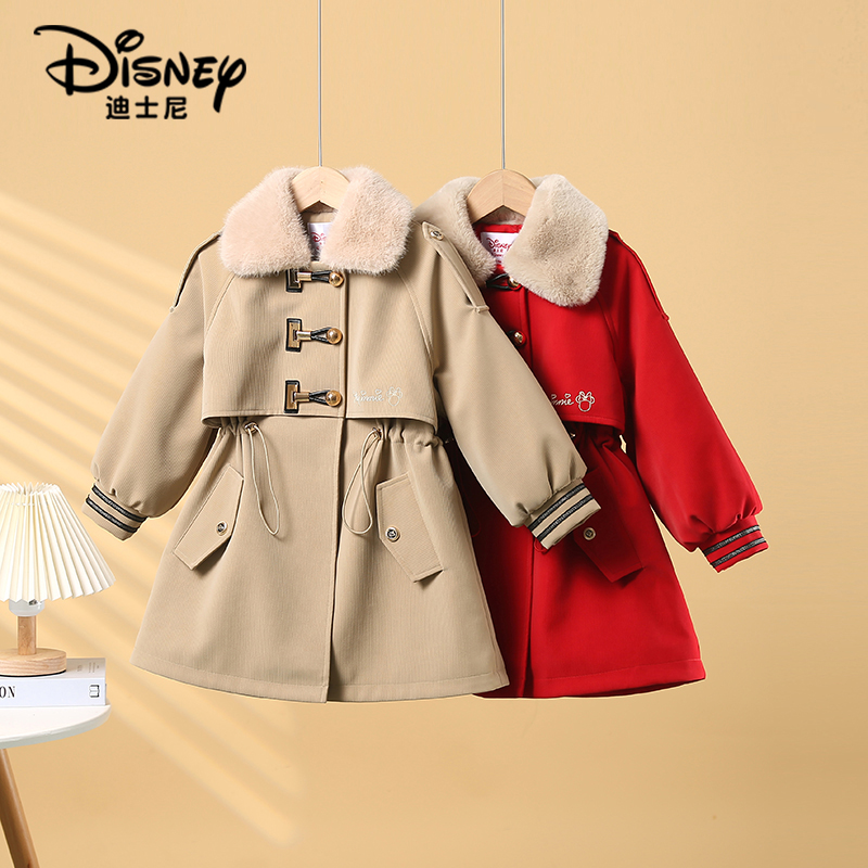【DR】Disney/迪士尼冬季女童时尚加绒派克服XCW4PJ039