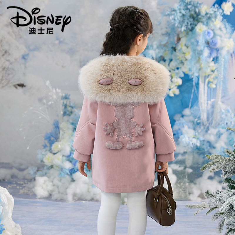 【DR】Disney/迪士尼女童冬新款休闲卡通加厚派克服外套XCE4PJ109