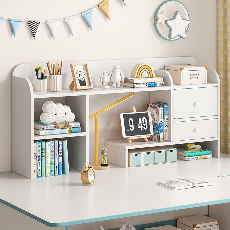 桌面置物架小型储物书柜简易小学生桌上书架学习书桌收纳架整理架