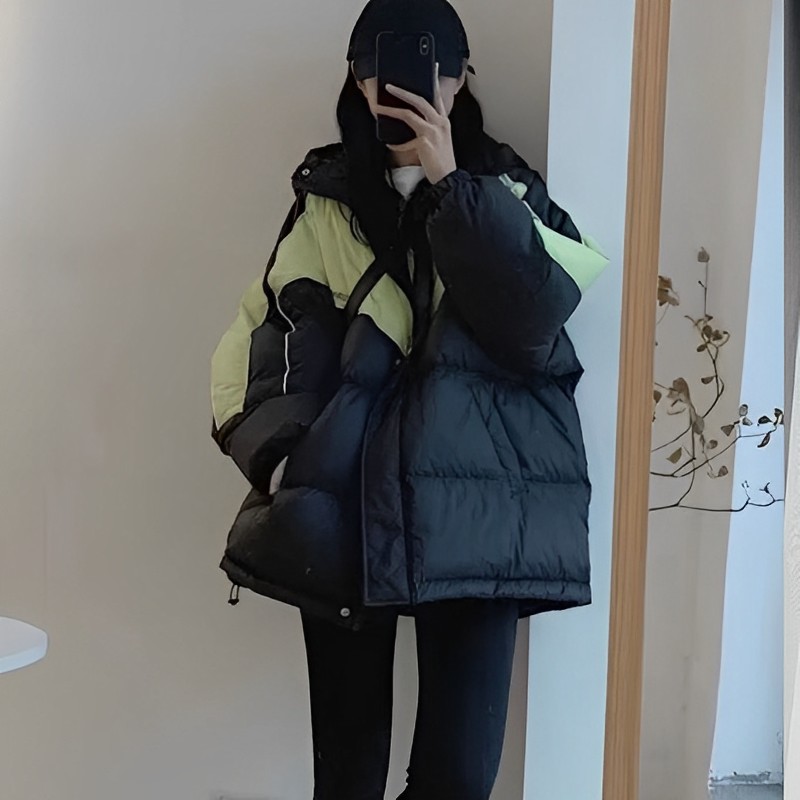 棉服女冬中长款棉衣加厚小众面包服时尚棉袄韩版宽松小个子外套潮