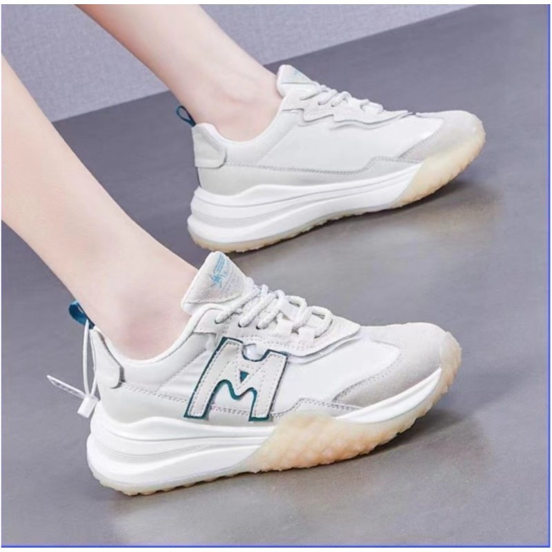 （情侣款）休闲时尚真皮百搭阿甘鞋厚底运动鞋舒适休闲鞋M鞋2208