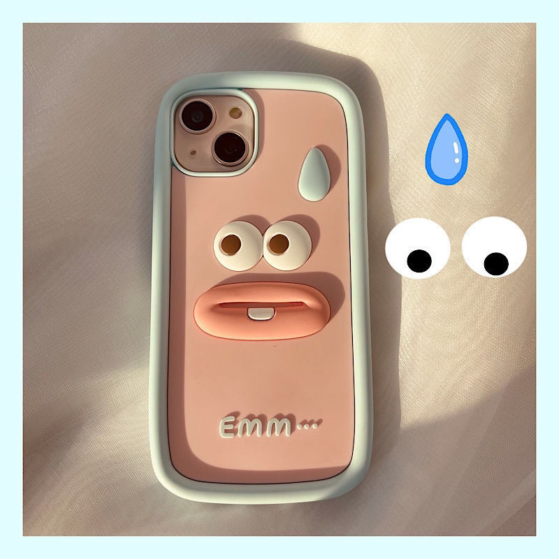 搞怪卡通表情适用iPhone11promax苹果13手机壳xs硅胶xr/12无语xs