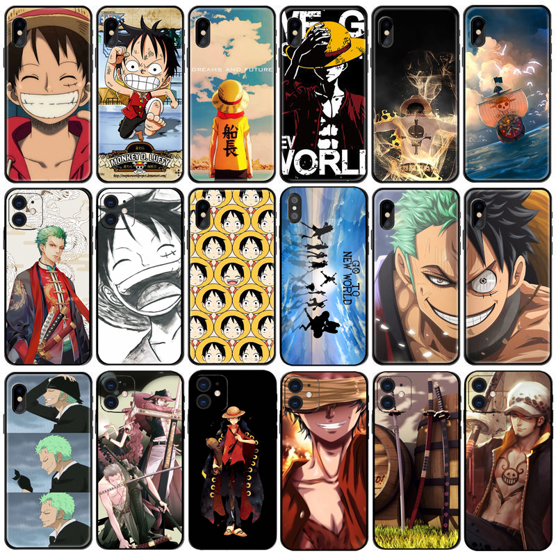海贼王适用苹果14全包路飞手机壳VIVO小米12艾斯荣耀华为磨砂软壳