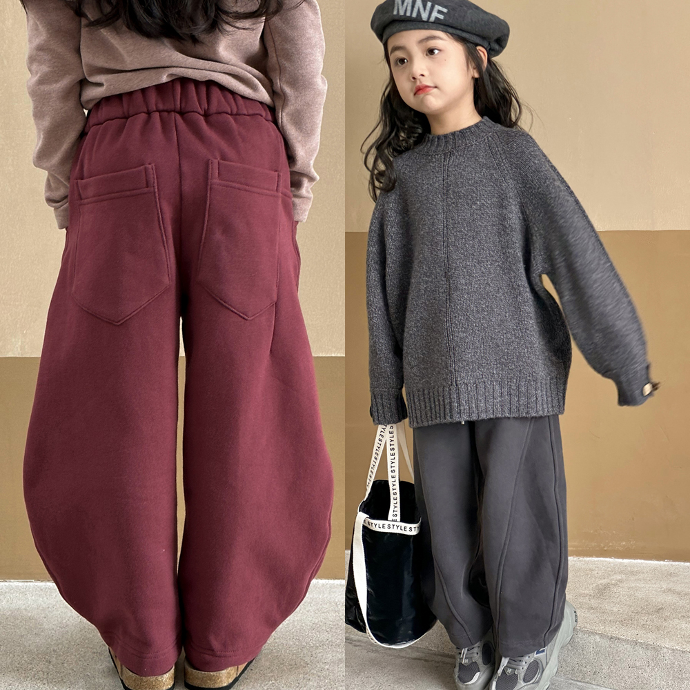 女童裤子秋冬款儿童加绒休闲裤中大童加厚运动裤长裤冬季保暖卫裤