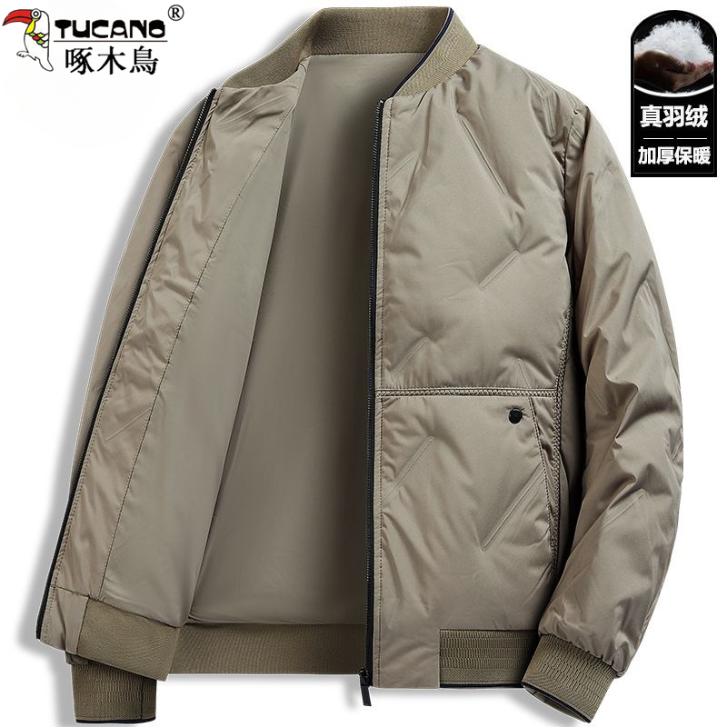 TUCANO/啄木鳥棒球羽绒服男士休闲外套冬季新款御寒保暖夹克加厚