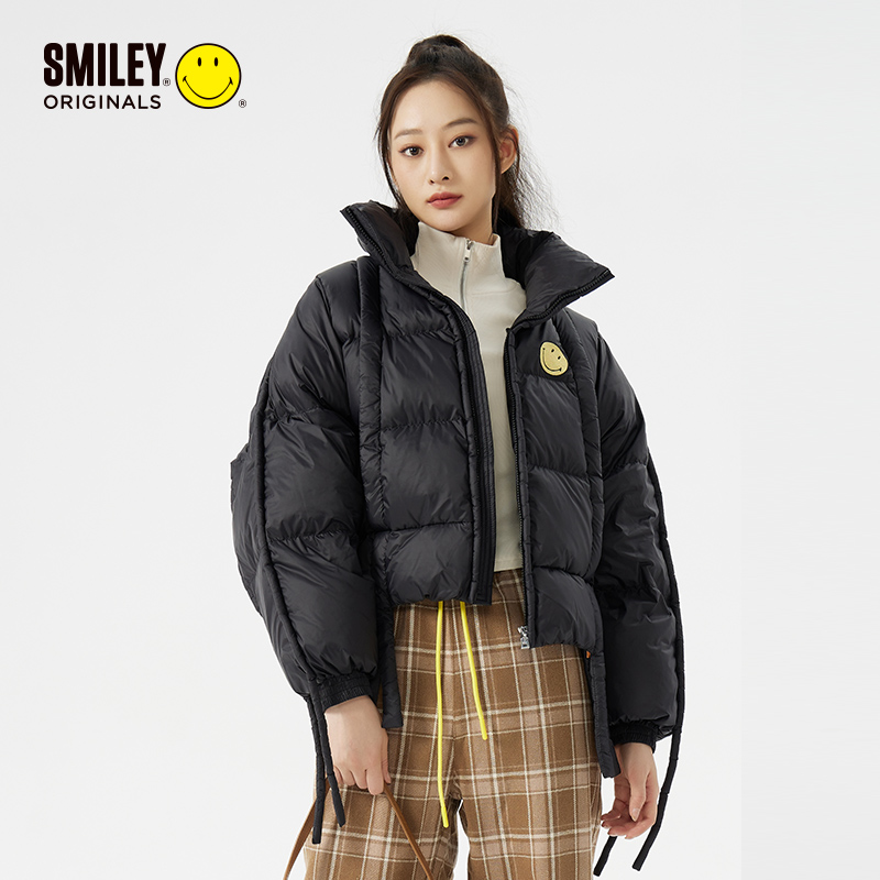 【SMILEY笑脸服饰】冬季新款立领时尚百搭短款绒服外套62W532115
