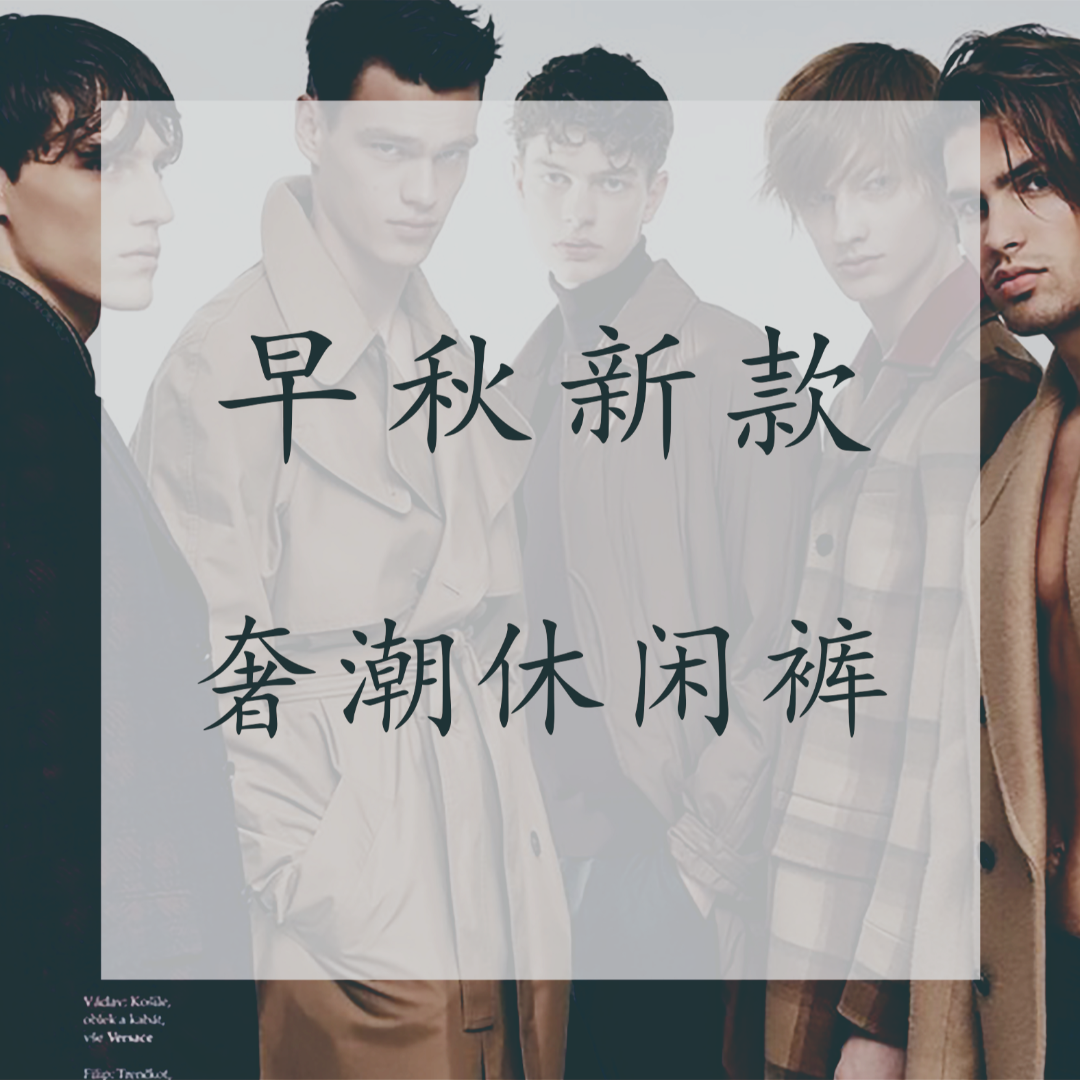 【2号链接休闲裤】23年秋冬新款轻奢高定时尚百搭休闲裤（98178）