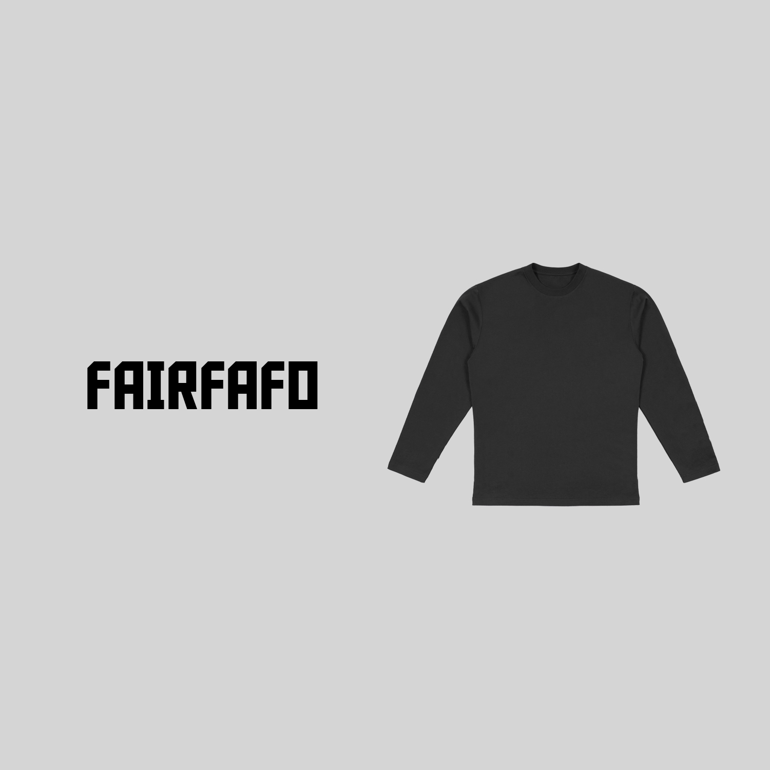 林肉肉【印花循环长袖】DX-874纯色户外休闲运动内搭t恤时尚黑色