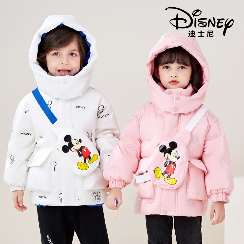 Disney/迪士尼SG儿童羽绒服男女童米奇印花外套XMW4SU052