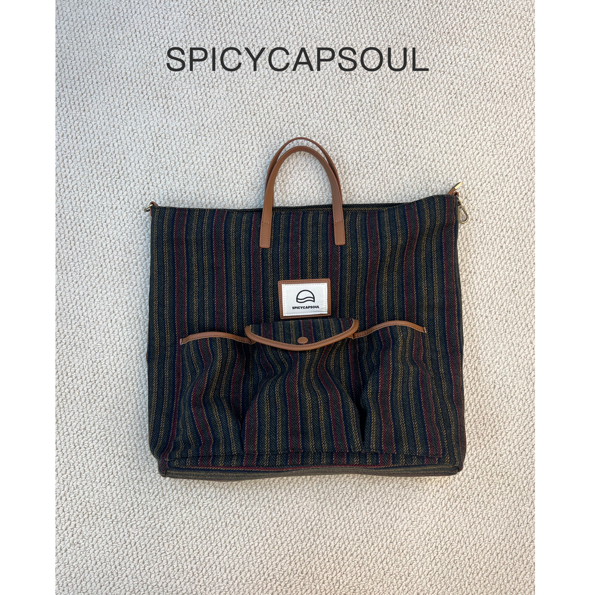 【伦敦旅客】粗花毛呢双肩背单肩包斜挎包