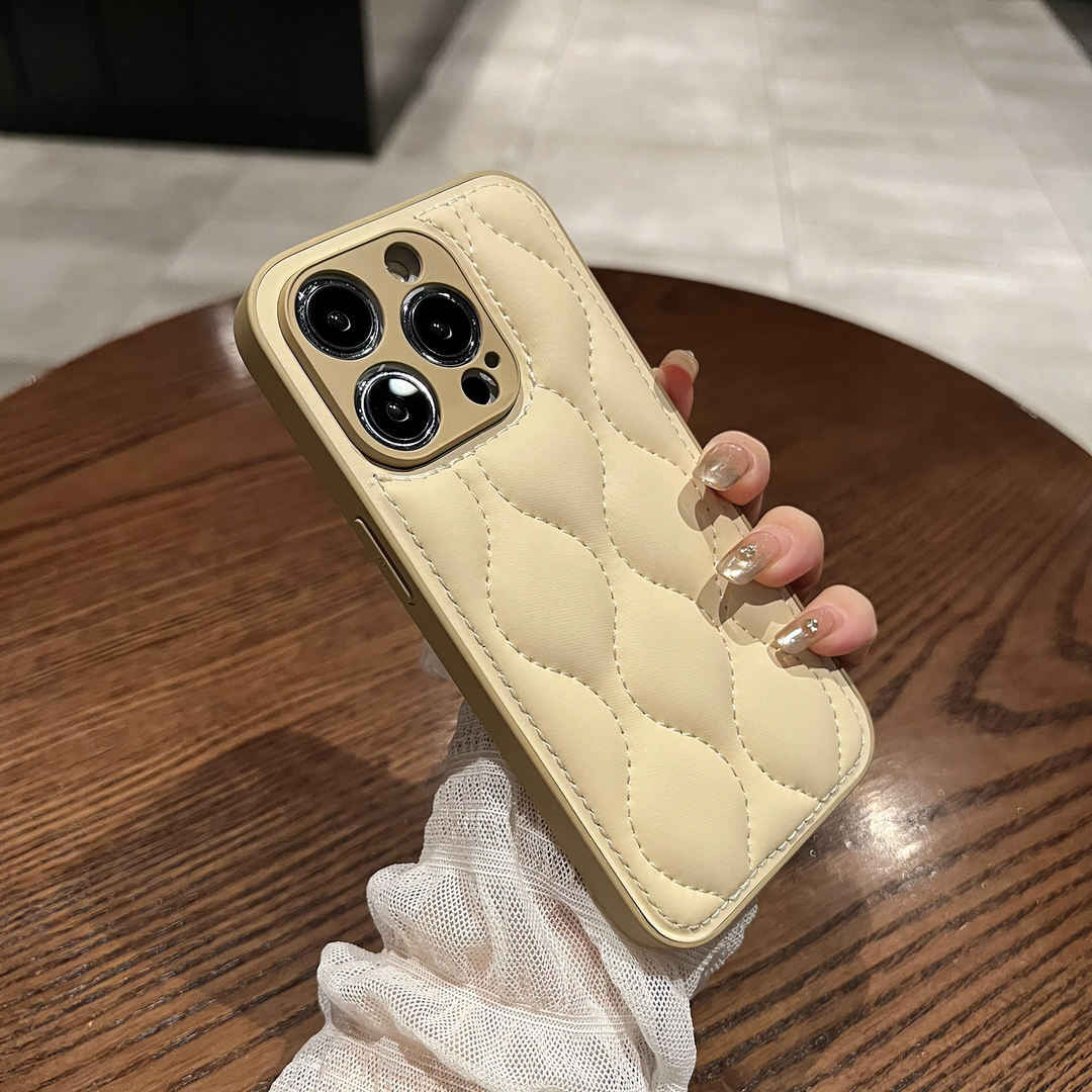 【高级磨砂皮质】新款手工缝线适用iphone15proMax手机壳14plus软