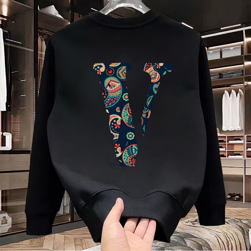 卫衣男款爆款2023新款高档印花百搭秋冬季加绒长袖保暖上衣服男装