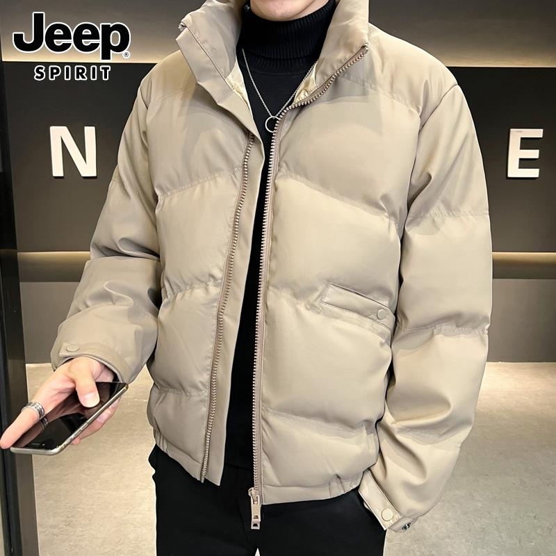 Jeep吉普棉衣韩版春季宽松休闲轻薄上衣潮牌保暖加厚棉服外套男装