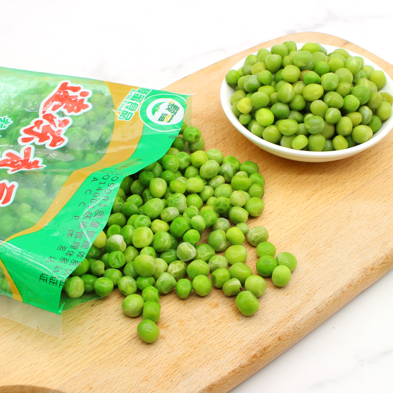 速冻新鲜青豆粒冷冻蔬菜沙拉速食冻生小豌豆甜炒饭杂菜配料笋0g