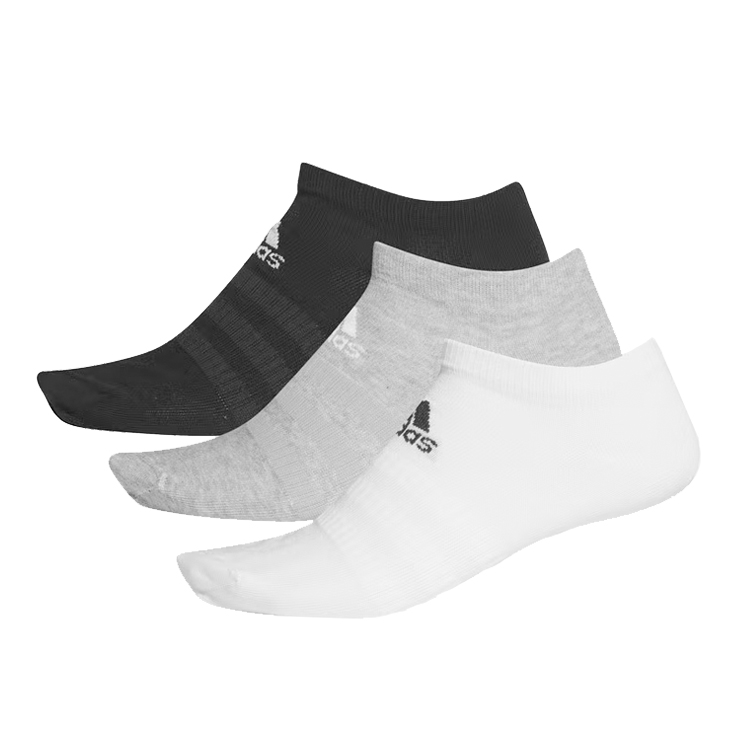 adidas/阿迪达斯袜子男跑步短袜女运动袜毛巾棉短袜DZ9400三双装