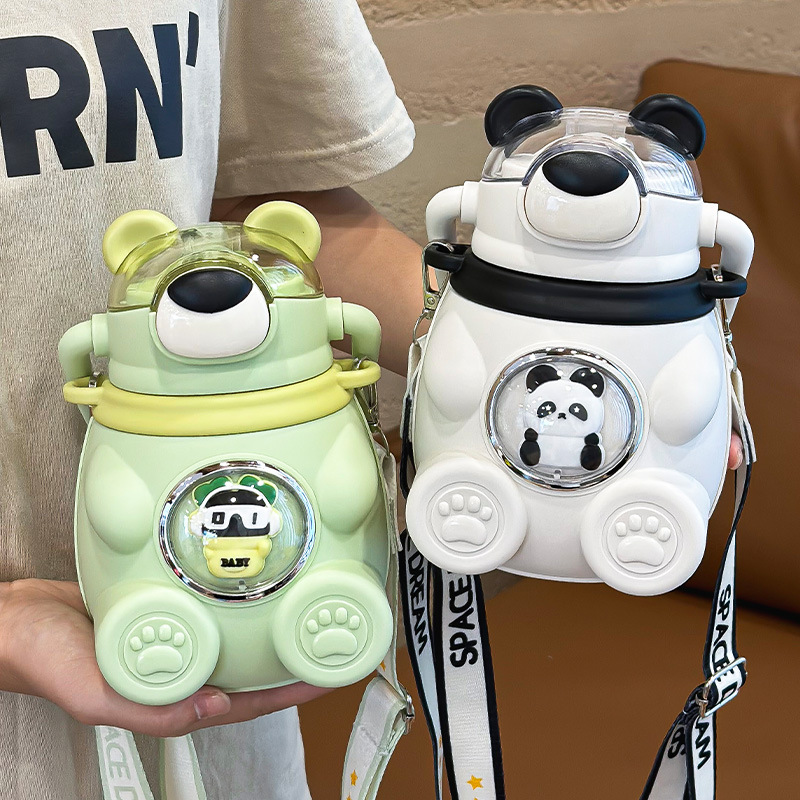 保温杯儿童316不锈钢女生高颜值吸管水杯男孩小学生专用水壶2150