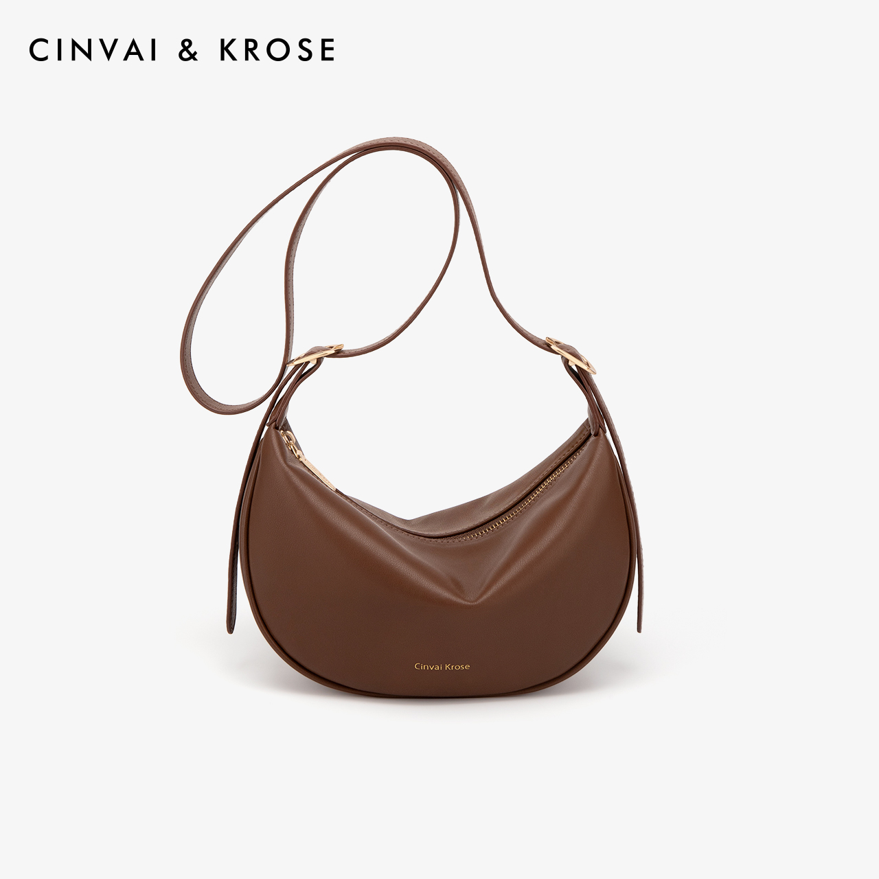 【CinvaiKrose官方正品】牛皮包包女时尚休闲大容量斜挎包