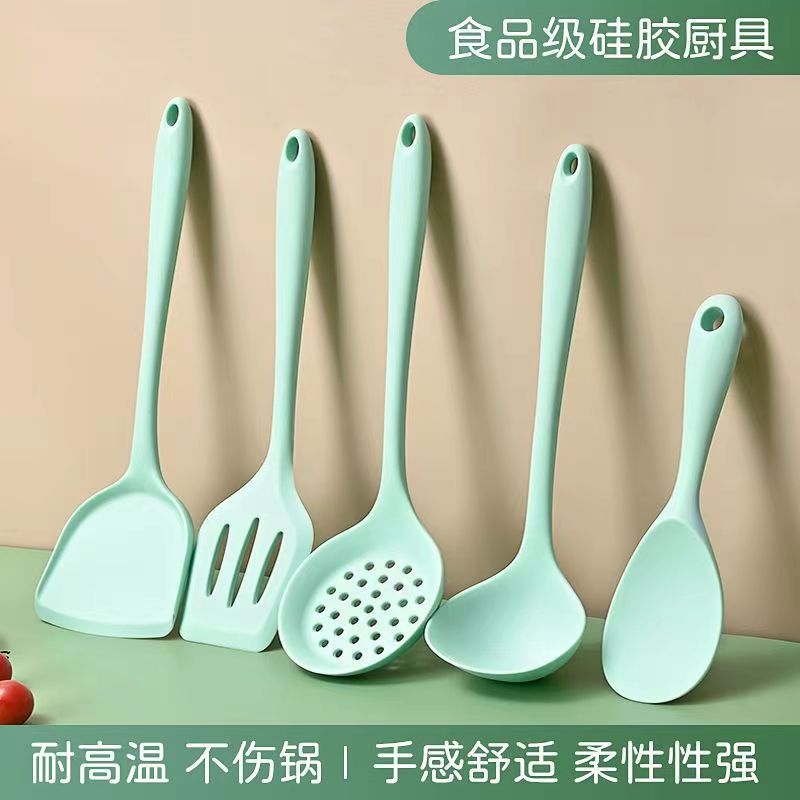 【浮力宠粉】北欧绿不粘锅专用锅铲汤勺耐高温防烫炒菜厨具套装