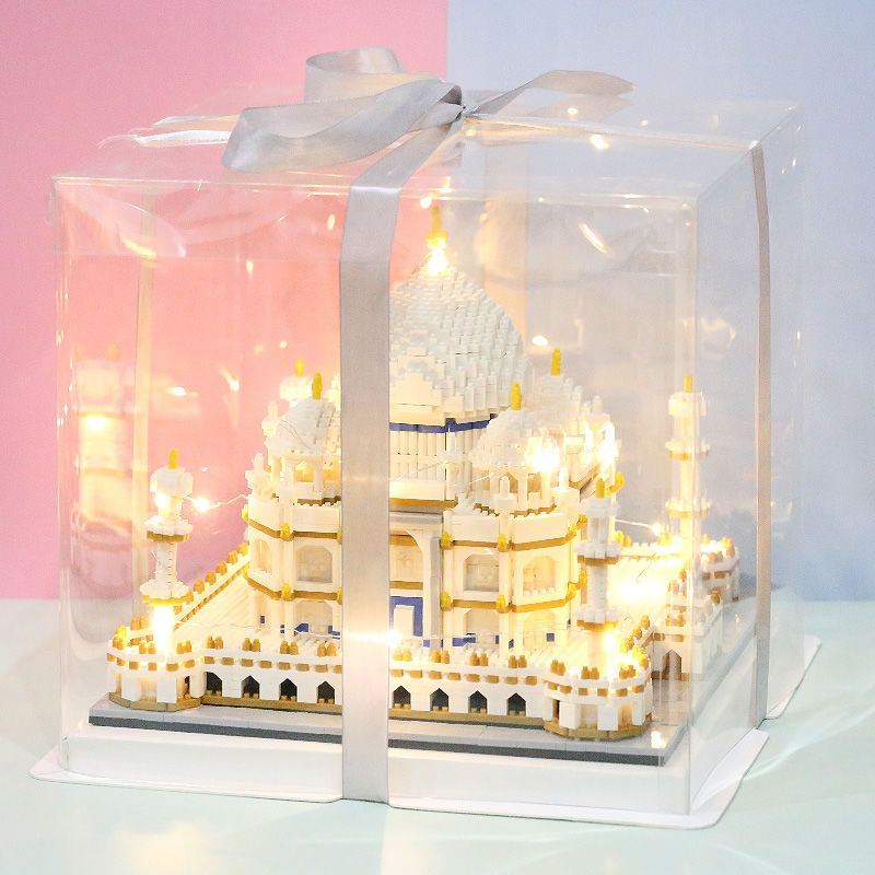 积木迪士尼泰姬陵城堡拼装立体成年高难度巨型大益智玩具解压有趣