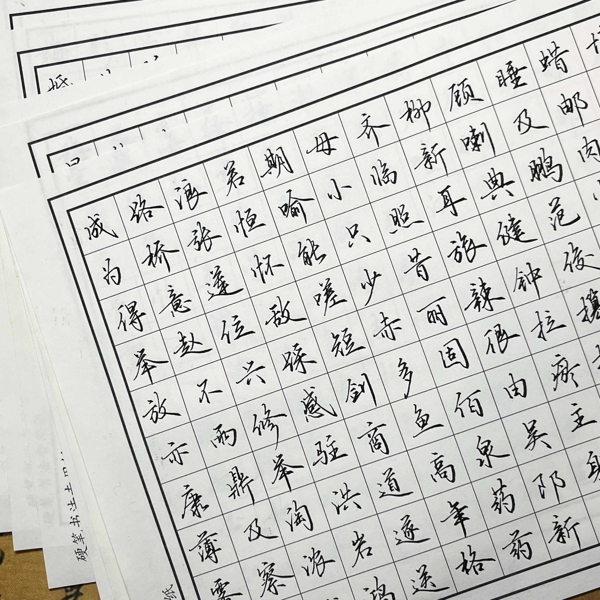 逍遥硬笔直播间手稿10张