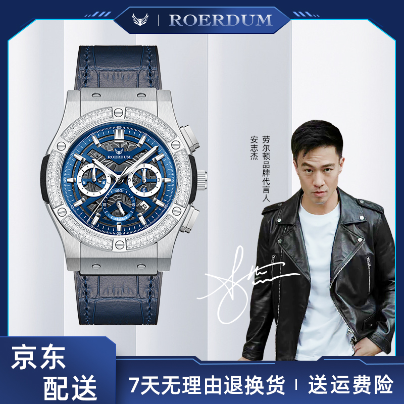 【港口直发】【1008战神升级版-GTR】男士轻奢潮流机械腕表-蓝-ws