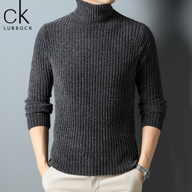 大牌清仓雪尼绒中年加厚高领毛衣男保暖御寒高档百搭针织打底衫男