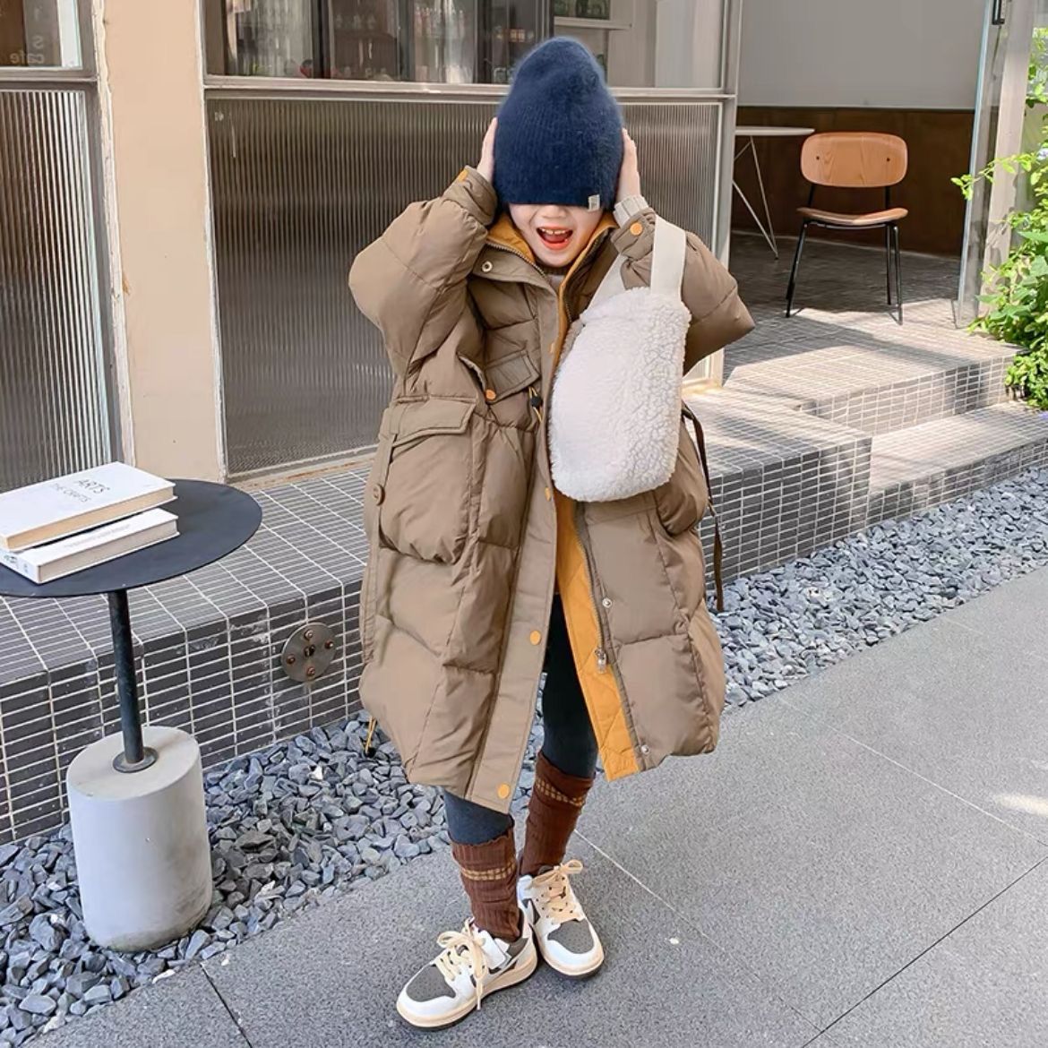 女童棉衣2023新款韩版棉服中大童儿童中长款棉袄洋气加厚韩系保暖