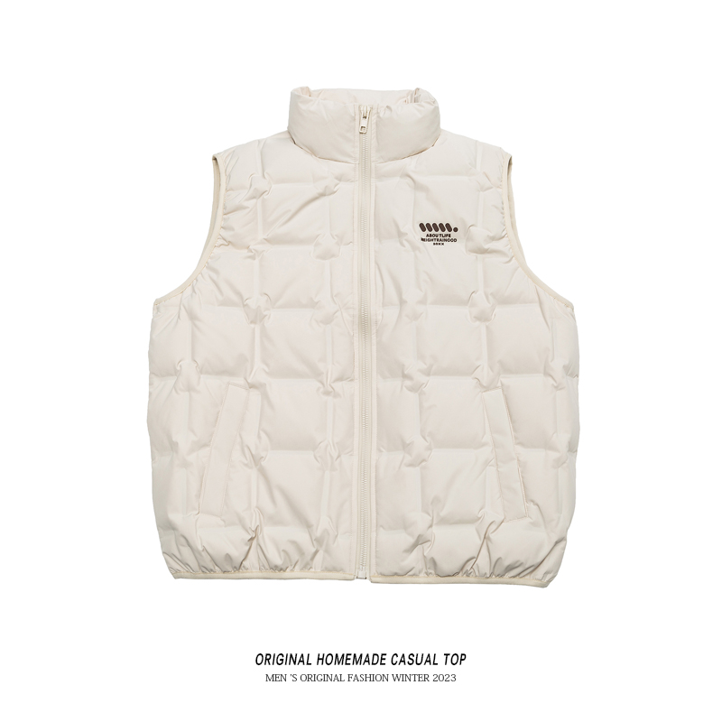 TIRED冬季潮流大码羽绒服马甲情侣90白鸭绒保暖无袖棉衣马夹外套