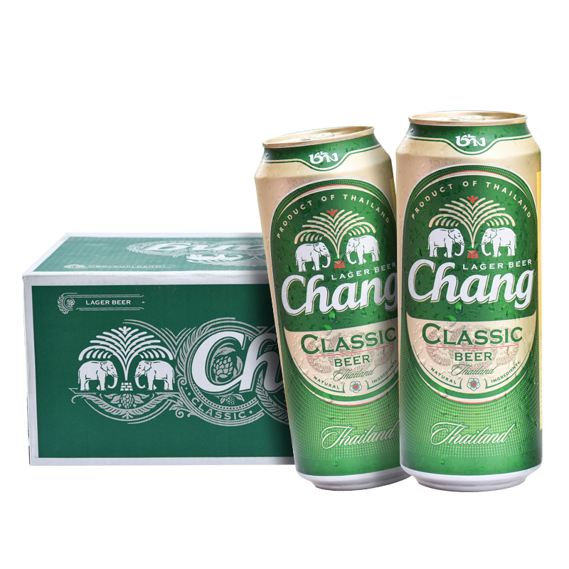 泰国进口Chang/泰象牌啤酒500mL整箱24听 泰象啤酒精酿小麦经典